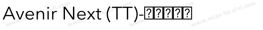 Avenir Next (TT)字体转换